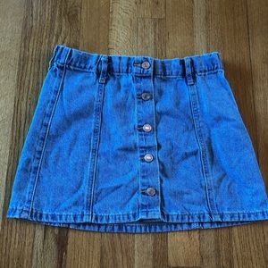 Forever 21 button down girls jean skirt
